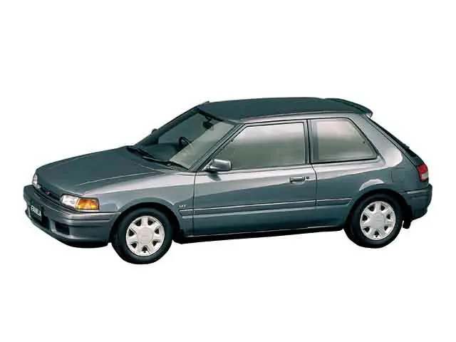 Mazda Familia (BG3S, BG5P, BG5S, BG6S, BG6Z, BG8Z) 7 поколение, хэтчбек 3 дв. (02.1989 - 12.1990)